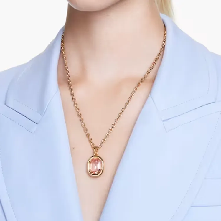 Swarovski Gold-Plated Cubic Zirconia Faux Crystal Necklaces Women's Gold-2
