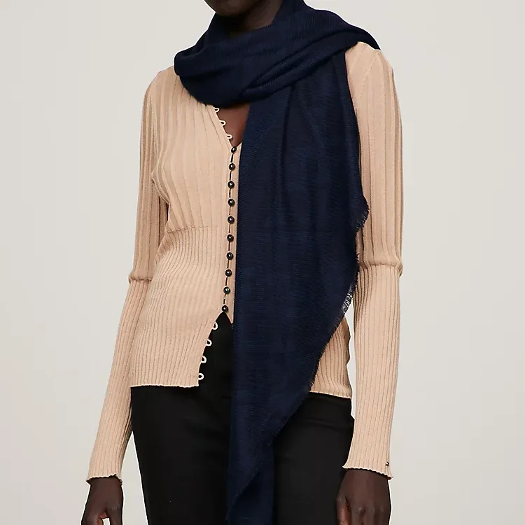 Tommy Hilfiger Knit Scarves Women's Marine Blue-2