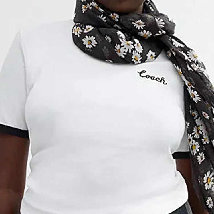 COACH Knit Scarves Women's Black-2