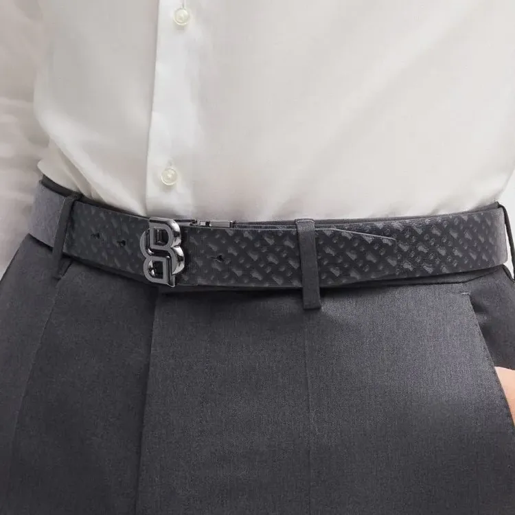 HUGO BOSS Monogram Reversible Belt-1