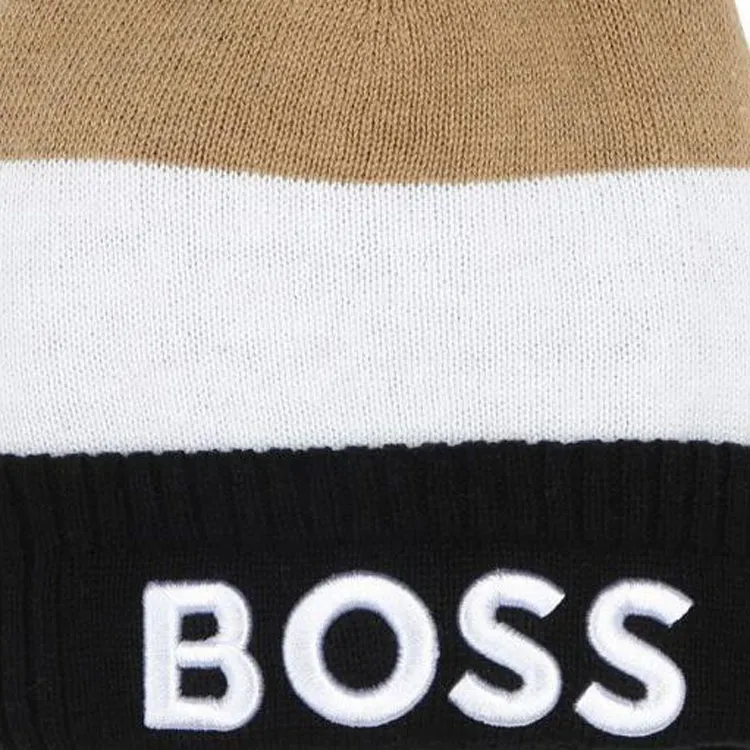 BOSS Logo-embroidered Knitted Beanie-2