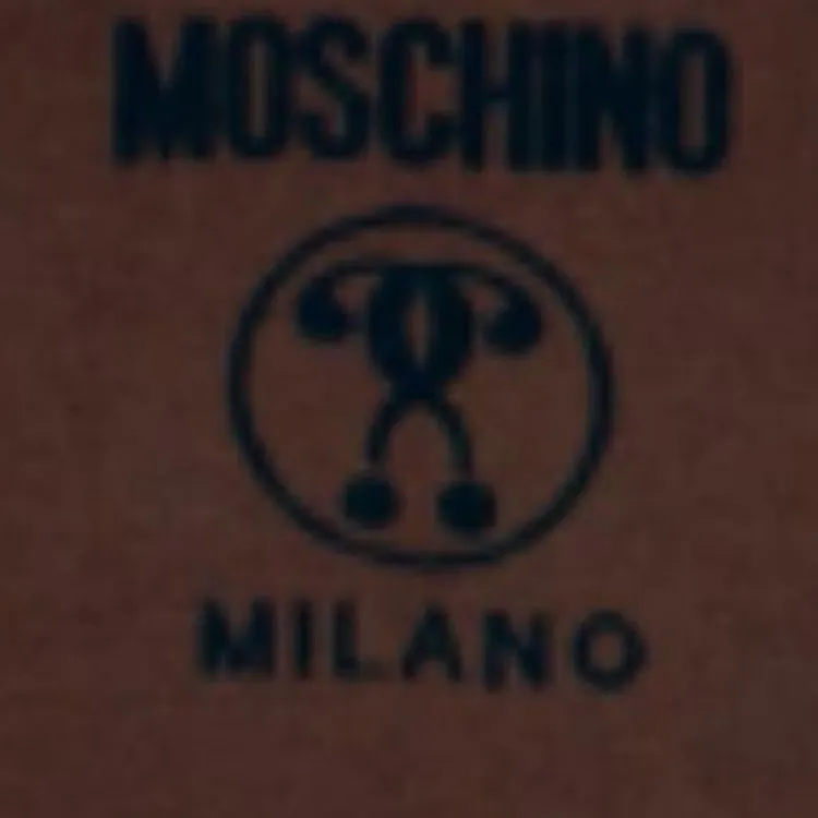 MOSCHINO Wool Knit Scarves Unisex Brown-2