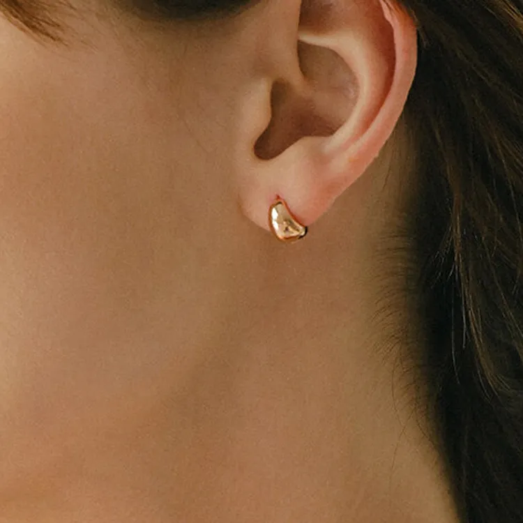 ATTICA 925 Sterling Silver Earrings Unisex Gold-2