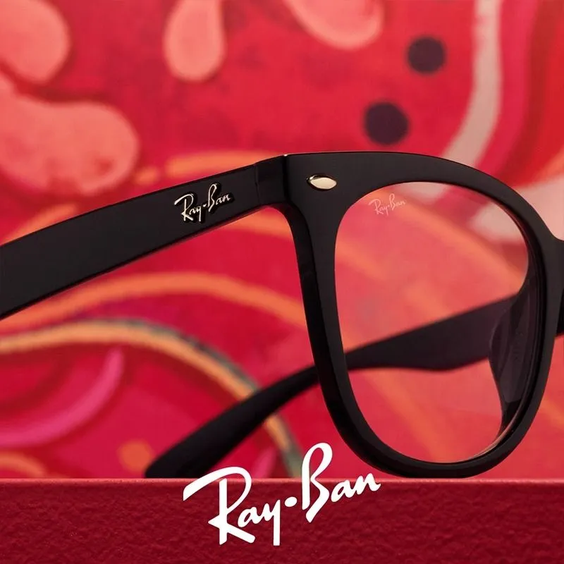 RayBan Injection Molded Square Eyeglass Frames Unisex Black-7