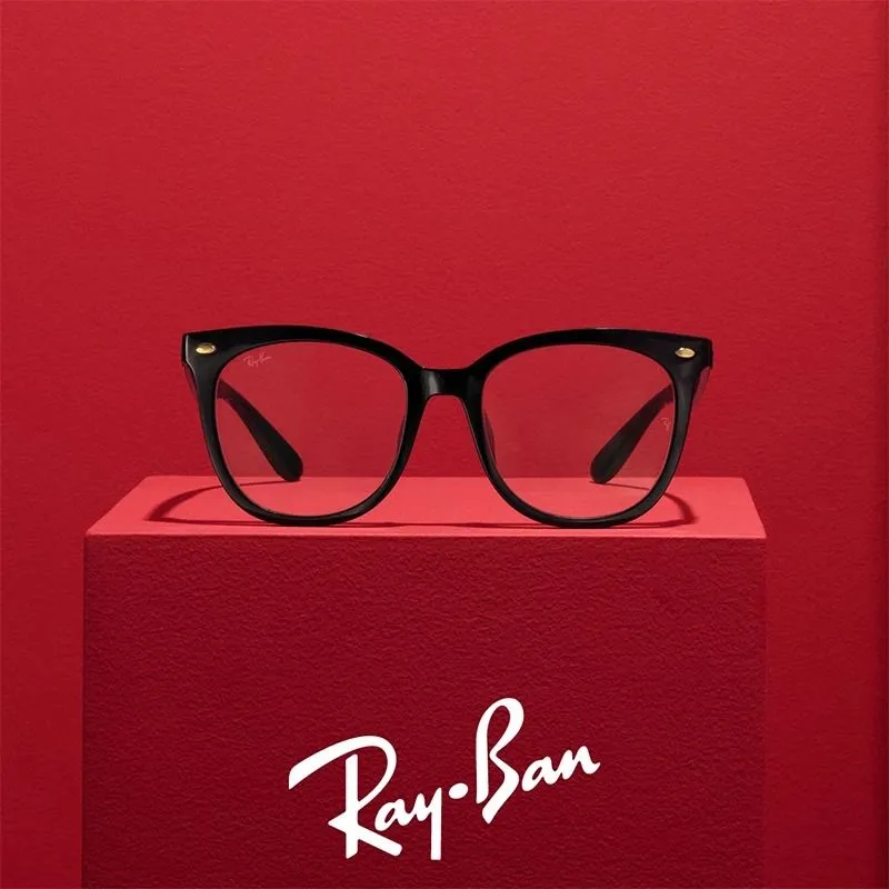RayBan Injection Molded Square Eyeglass Frames Unisex Black-9