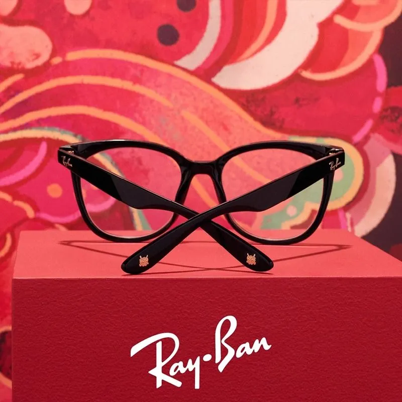 RayBan Injection Molded Square Eyeglass Frames Unisex Black-6