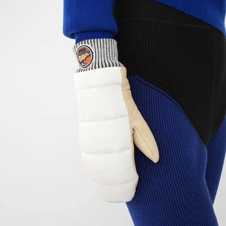 Chloé Logo Patch Padded Mittons-2