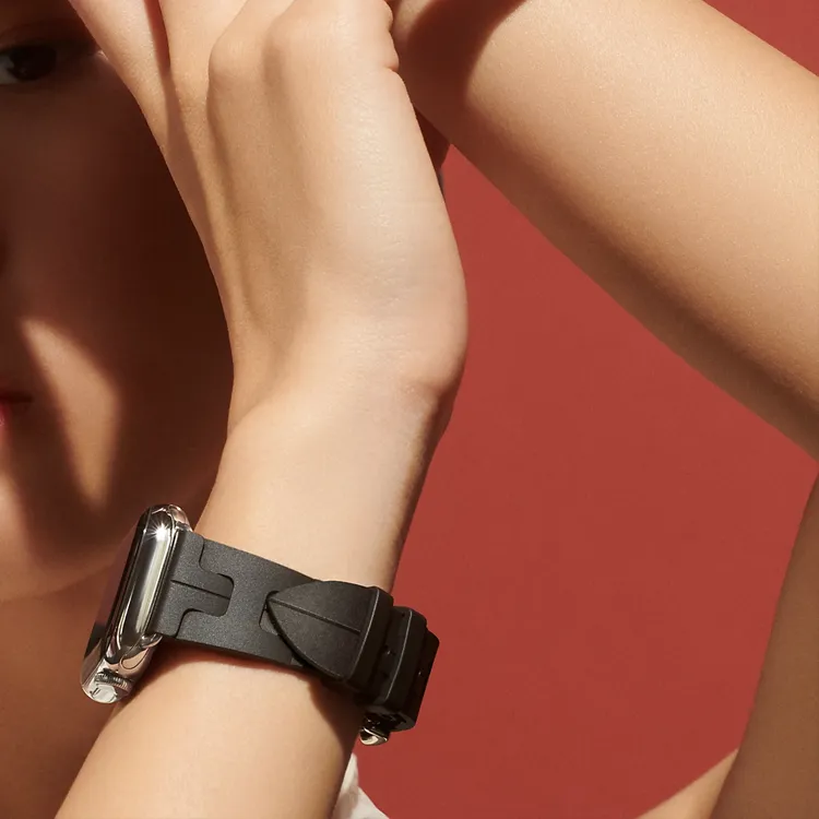 HERMES Watch Band All Compatibility Rubber Material-1