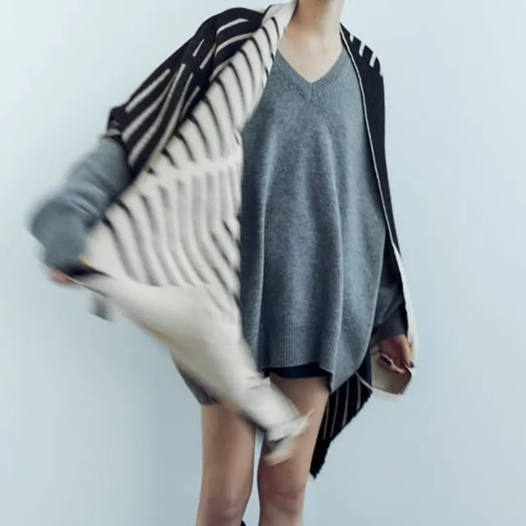 ZARA Knit Scarves Unisex-1