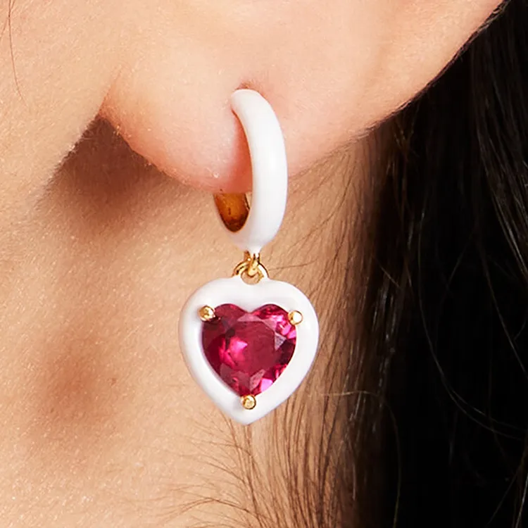 Kate Spade Copper Earrings Women's White-3