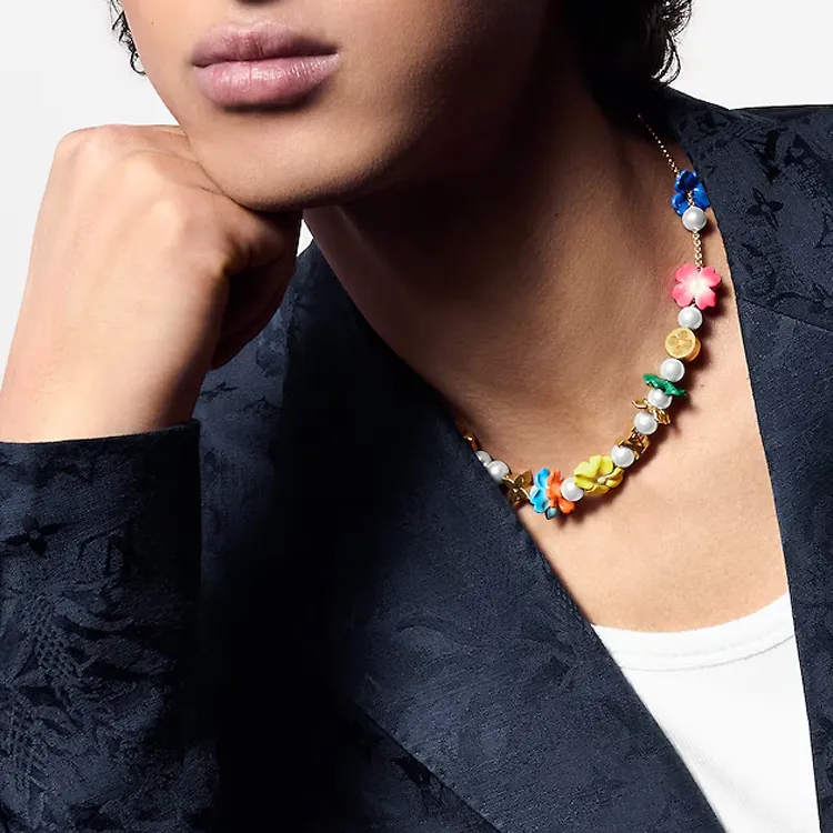 LOUIS VUITTON Lv Surfin' Flower Necklace-1