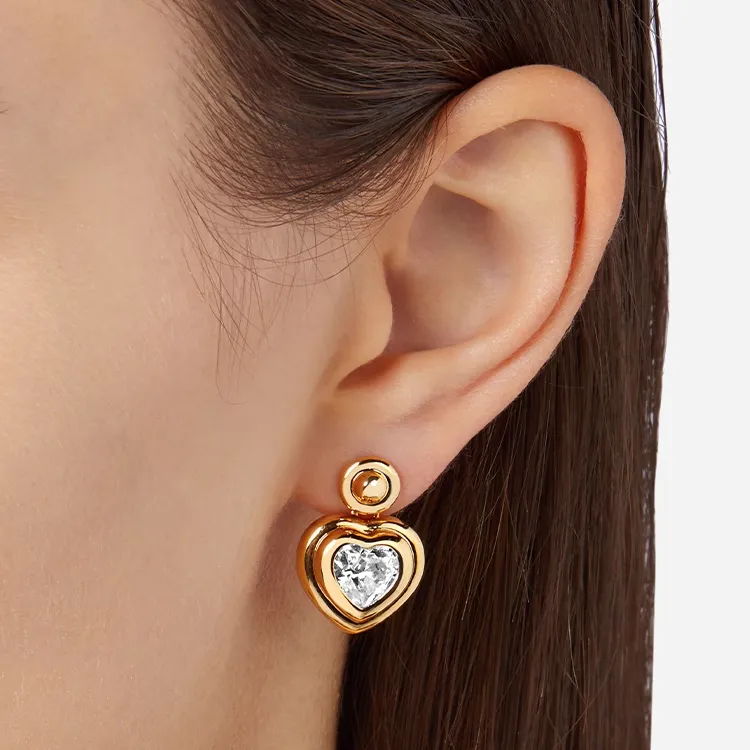 CHIARA FERRAGNI Alloy Stud Earrings Women's Gold-3