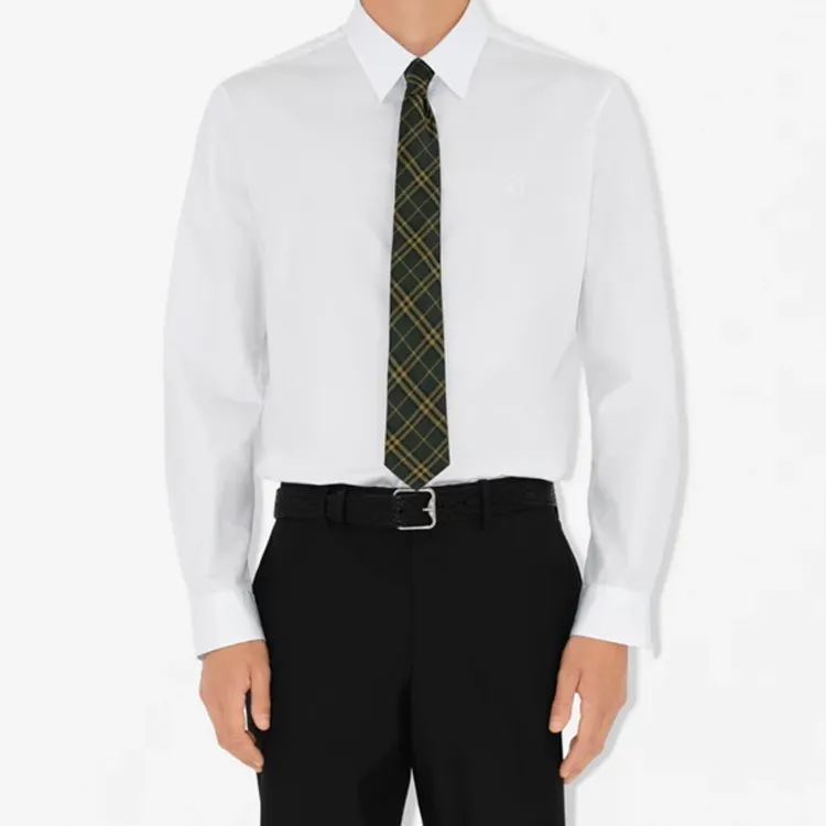 Burberry Mulberry Silk Ties Men's Dark Shadow-2