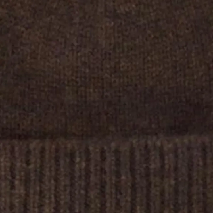 COS Cashmere Beanies Unisex Dark Brown-2