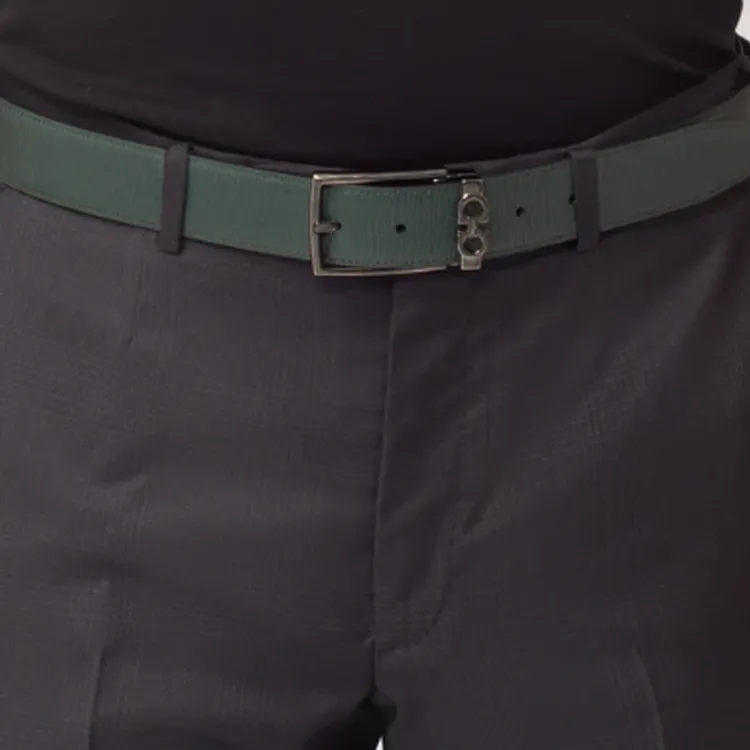 FERRAGAMO Calfskin Leather Belts Men's Green --1