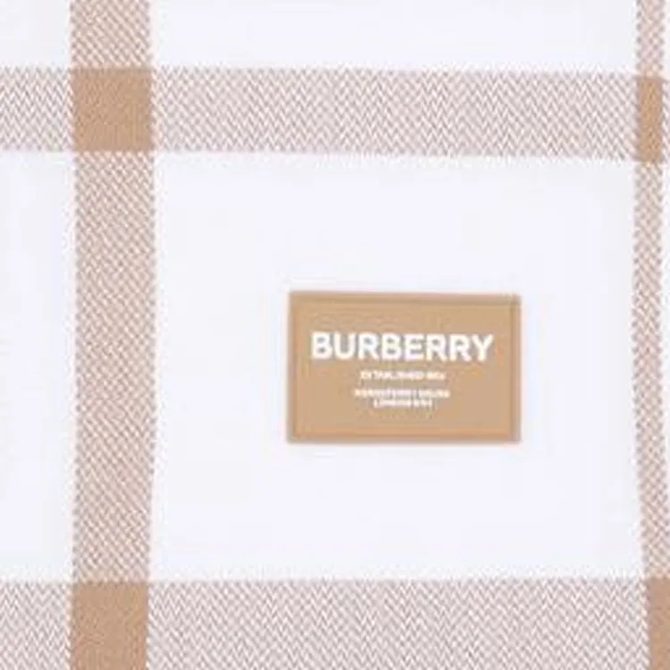 Burberry Cotton Knit Scarves Women's Khaki-2