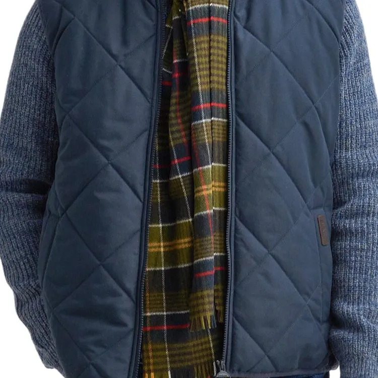 BARBOUR Wool Knit Scarves Men's Green-1