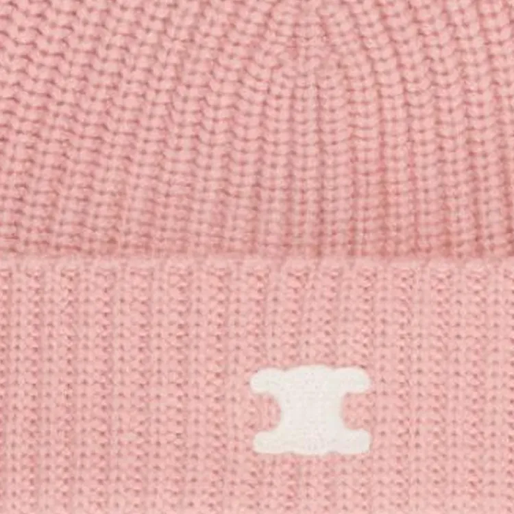 CELINE Triomphe Beanie In Heritage Cashmere-2