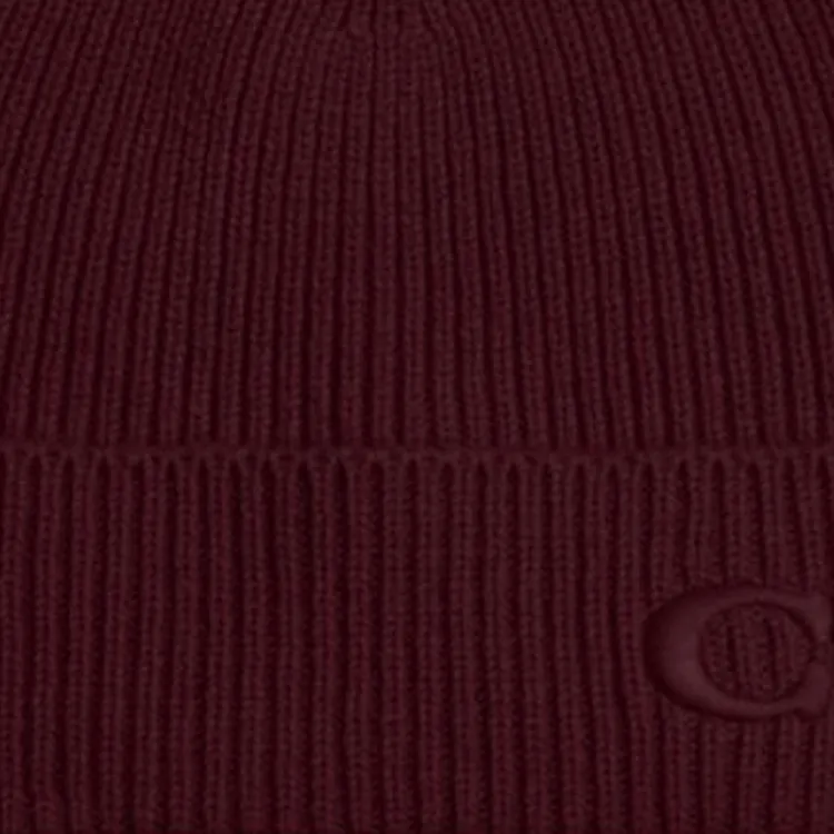 COACH Cashmere Beanies Men's Red-1