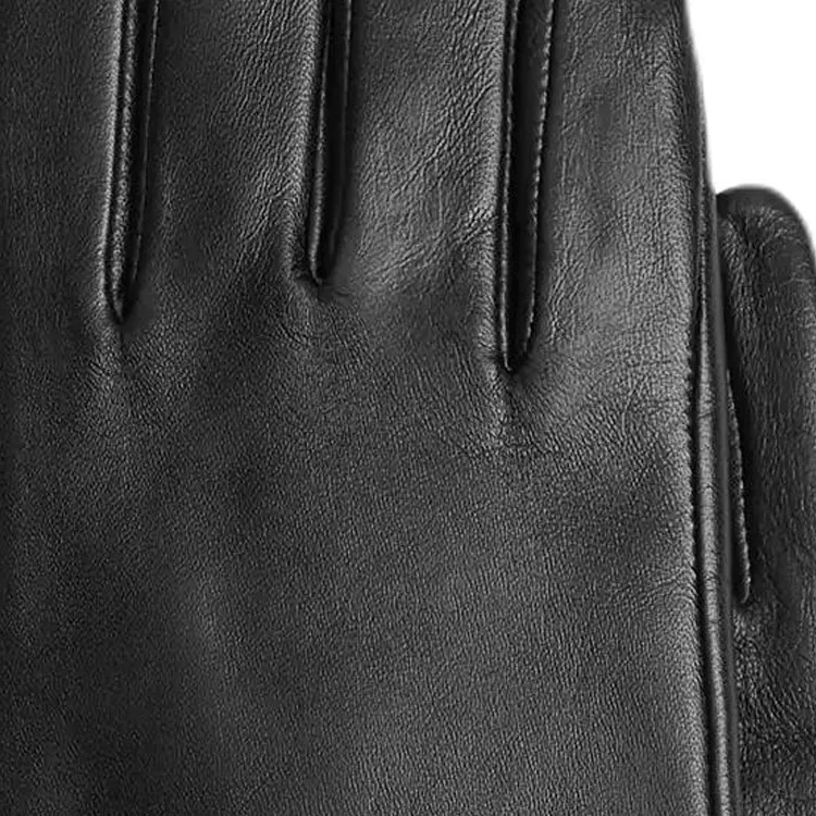 COACH Leather Gloves Men's Black-2