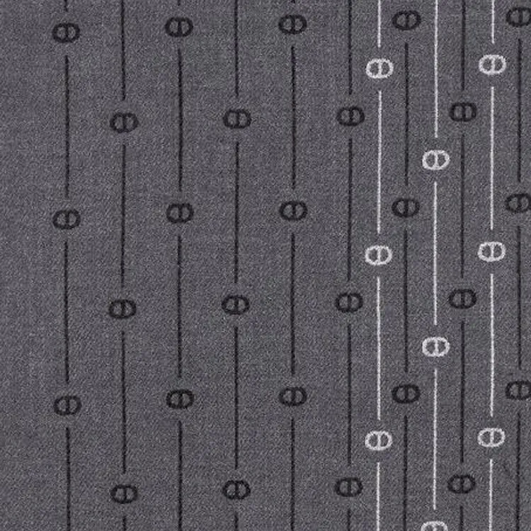 DIOR Sheep Wool Knit Scarves Men's Coal Gray-2