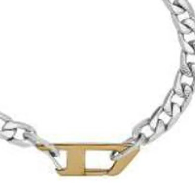 DIESEL Dx1343 Logo plaque Necklace-1