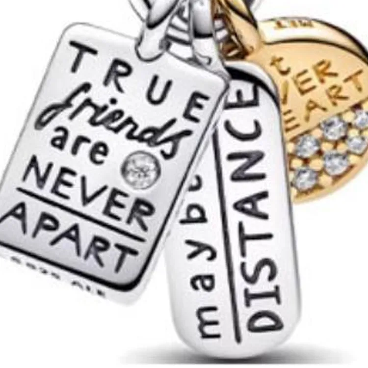 Pandora 925 Sterling Silver Pendants Women's Silver/Gold-2
