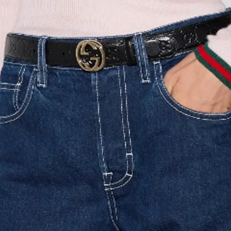 GUCCI Interlocking G buckle Belt-2