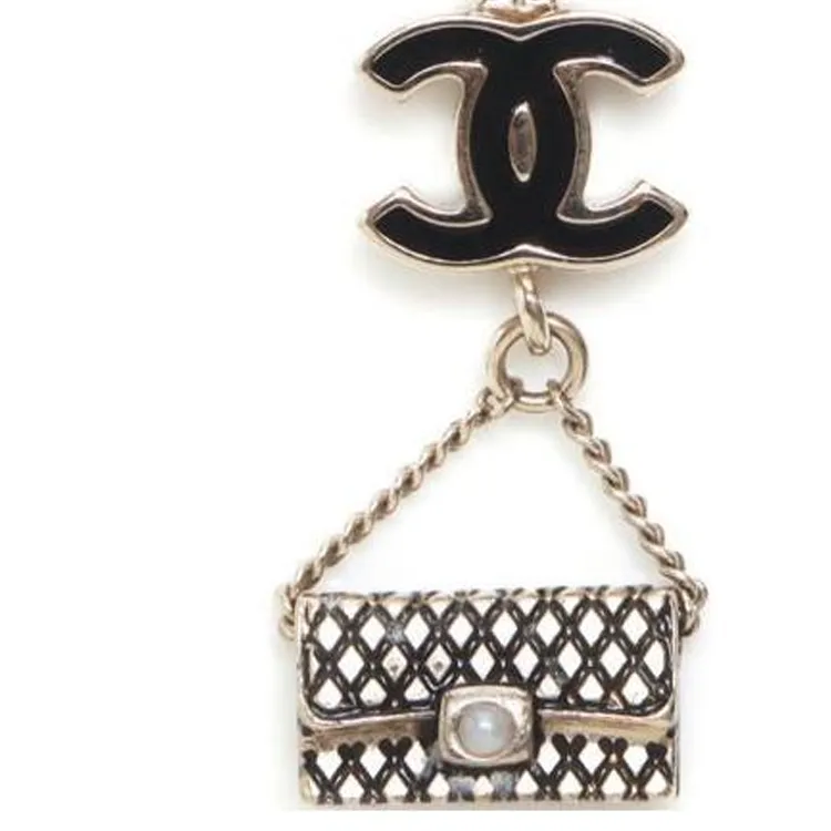 CHANEL 2009 Cc Bag Pendant Necklace-2