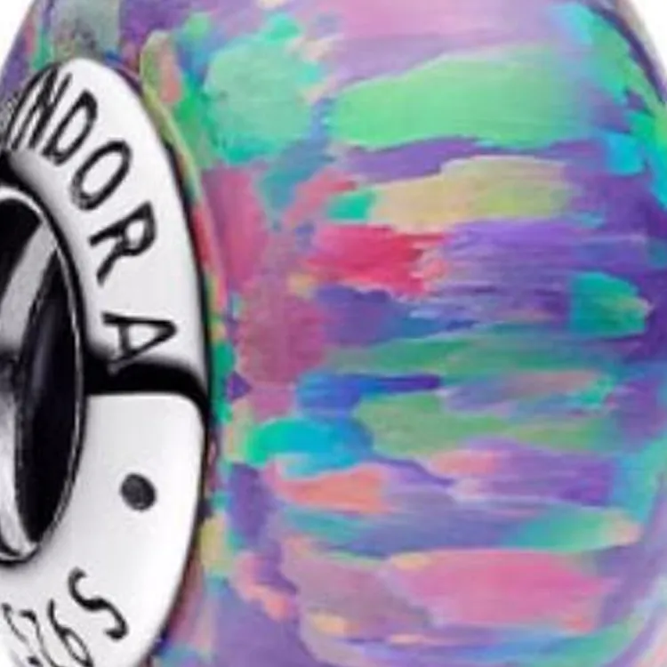 Pandora 925 Sterling Silver Pendants Women's Purple-1