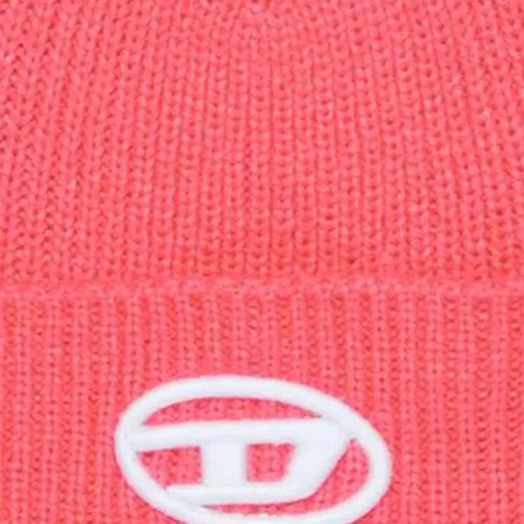 DIESEL Oval D Logo Knit Beanie-2