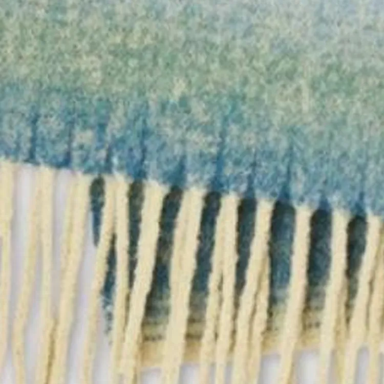 Sandro Alpaca Knit Scarves Men's Blue-2