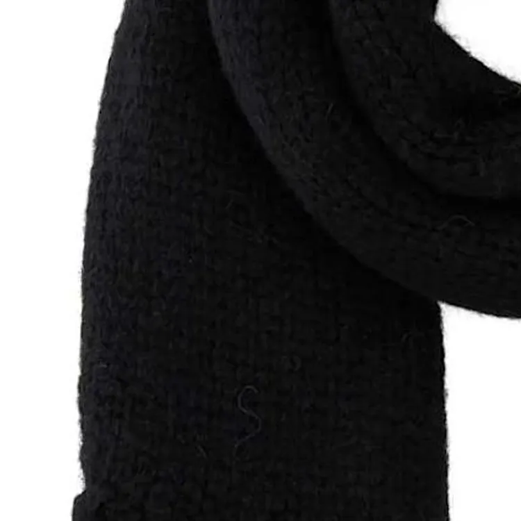 LOEWE Logo Tag Fringed Scarf-1