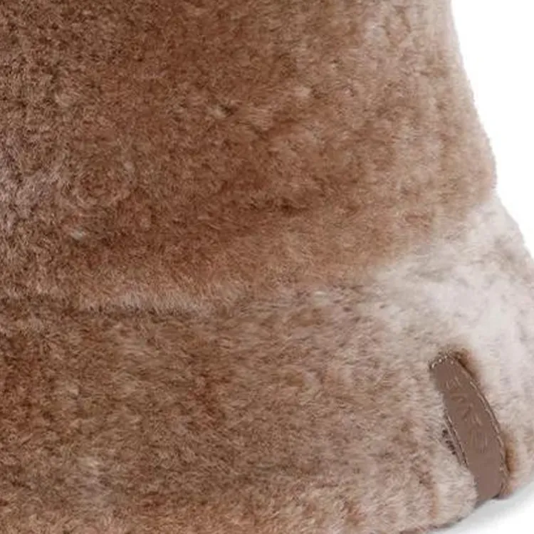 LOEWE Logo Patch Shearling Bucket Hat-2