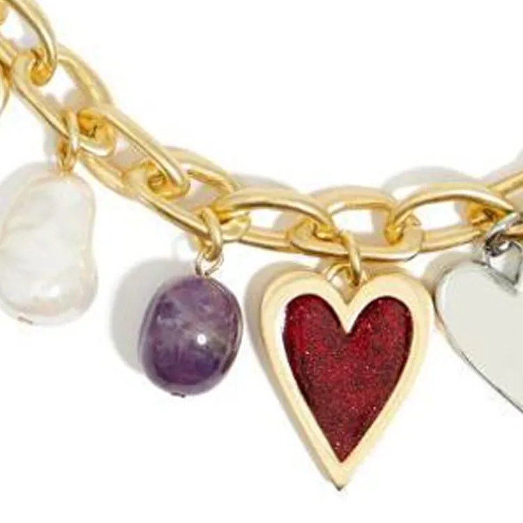 Bimba Y Lola Heart charm Necklace-2