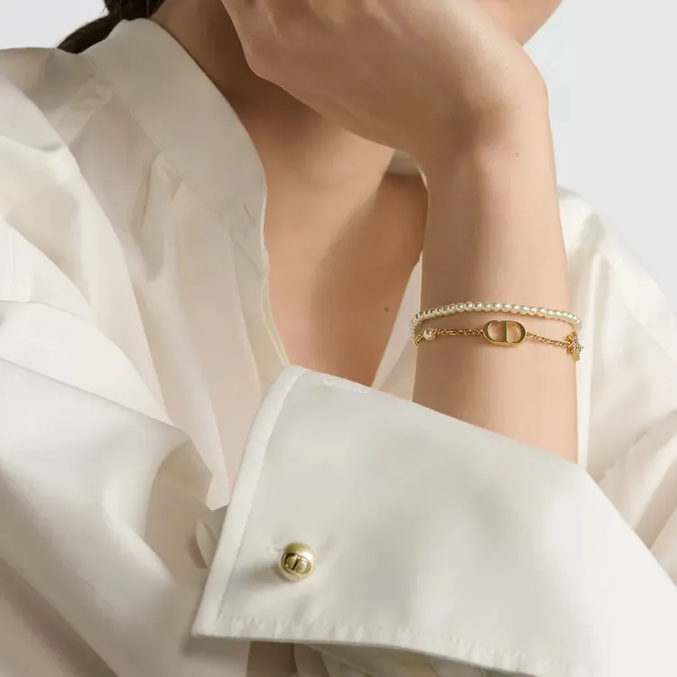 DIOR Metal Bracelets Women's Gold-2