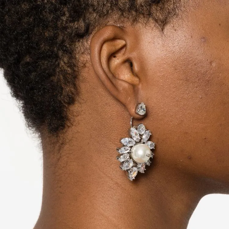 SIMONE ROCHA Embellished Crest Earrings-2