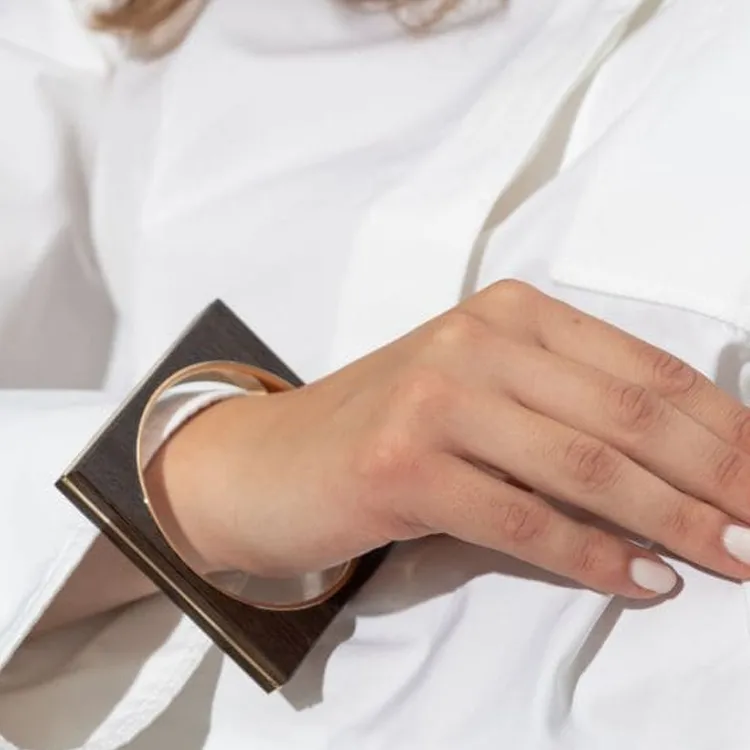 Jacquemus Geometric Bangle Bracelet-2