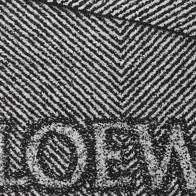 LOEWE Wool Knit Scarves Unisex Black-1