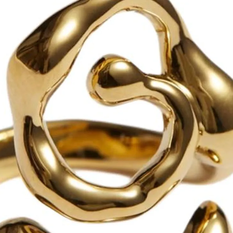 Other Stories Brass Rings Women's Gold-2