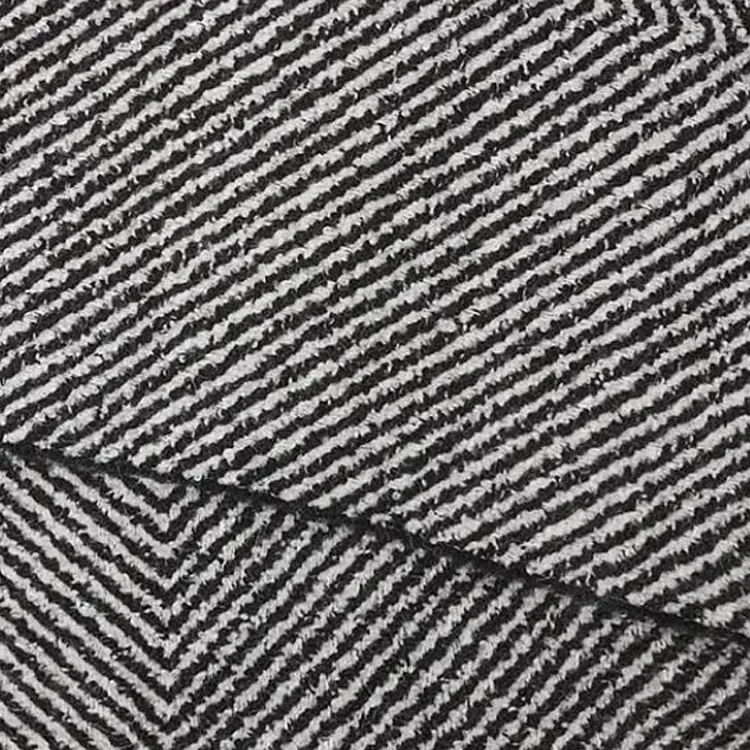 LOEWE Wool Knit Scarves Unisex Black-2