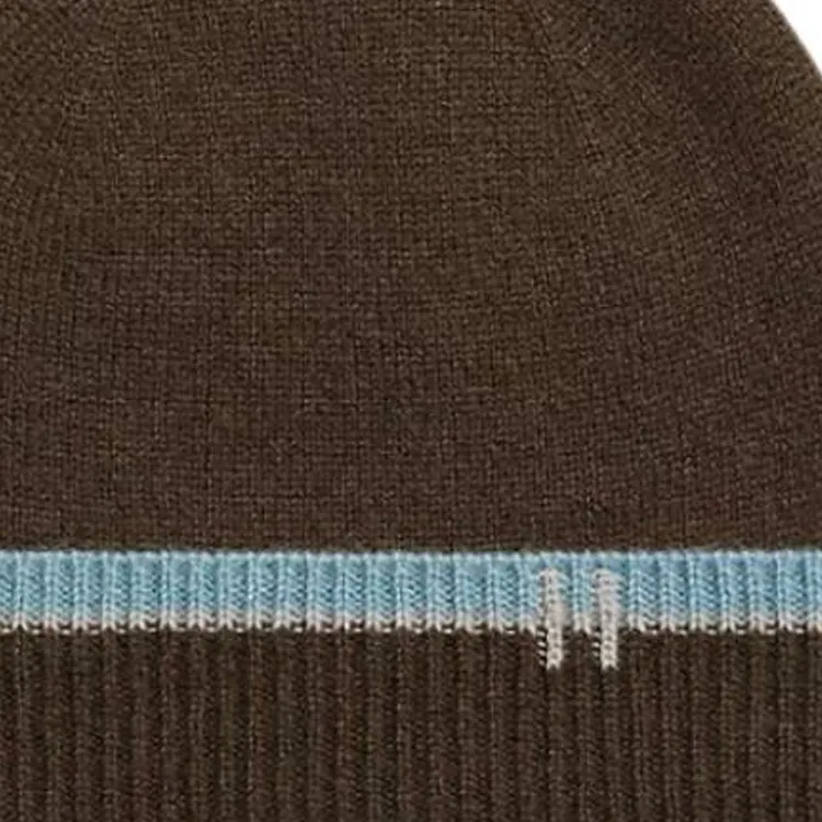 HERMES Cashmere Beanies Men's Coffee-1