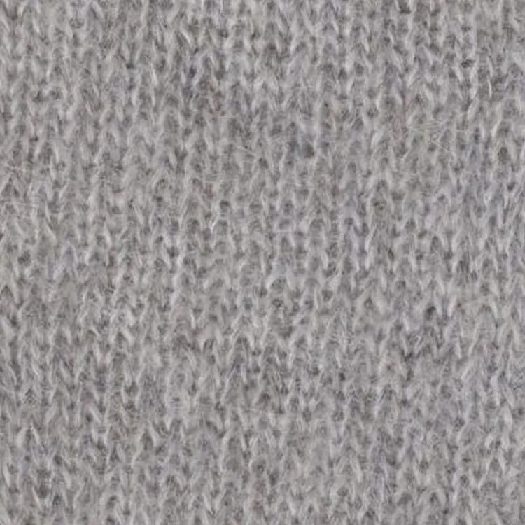 MIU MIU Wool Knit Gloves Unisex Gray-1
