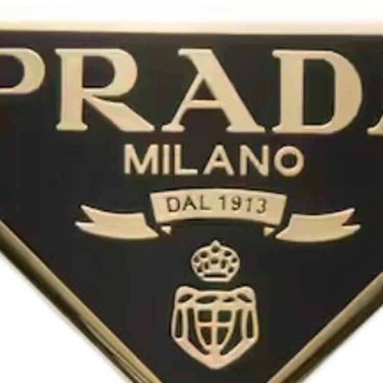 PRADA Triangle Logo Hair Clip-2