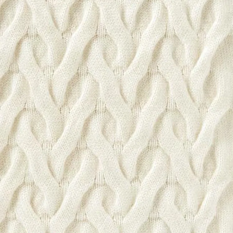 Loro Piana Cashmere Knit Scarves Women's White-1