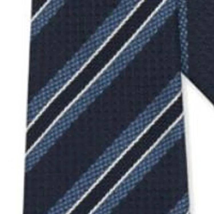 Zegna Mulberry Silk Ties Men's Midnight Blue-1
