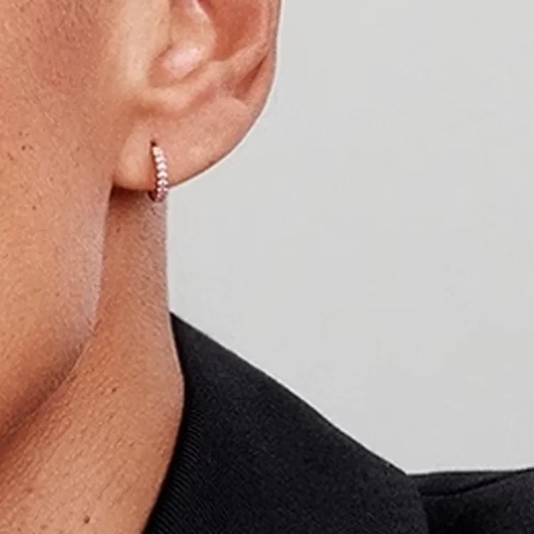 Pandora Gold Plated Earrings Women's Rose Gold-2