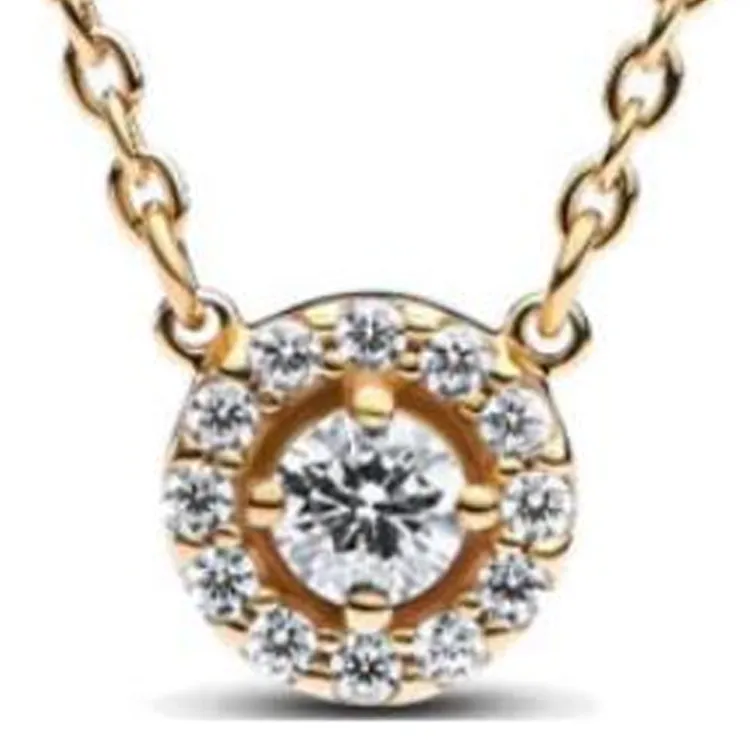 Pandora Gold Plated Necklaces Women's Gold-1