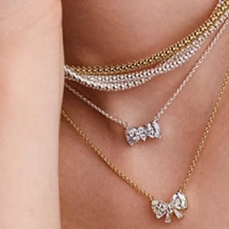 Pandora Gold Plated Necklaces Women's Gold-2