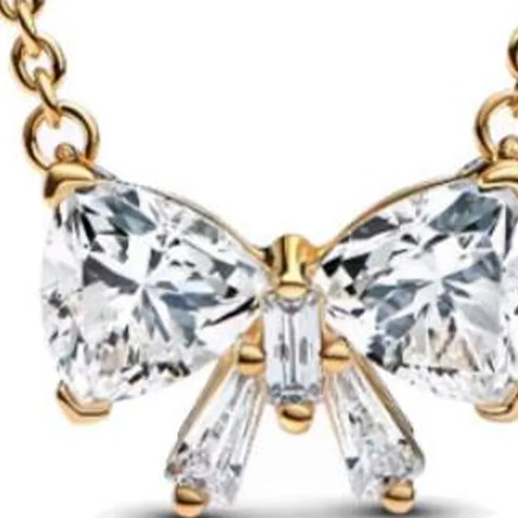 Pandora Gold Plated Necklaces Women's Gold-1
